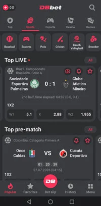 DBBet App Cricket Sportsbook