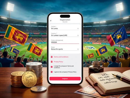 DBBet One-Click Registration Form in Sri Lanka.